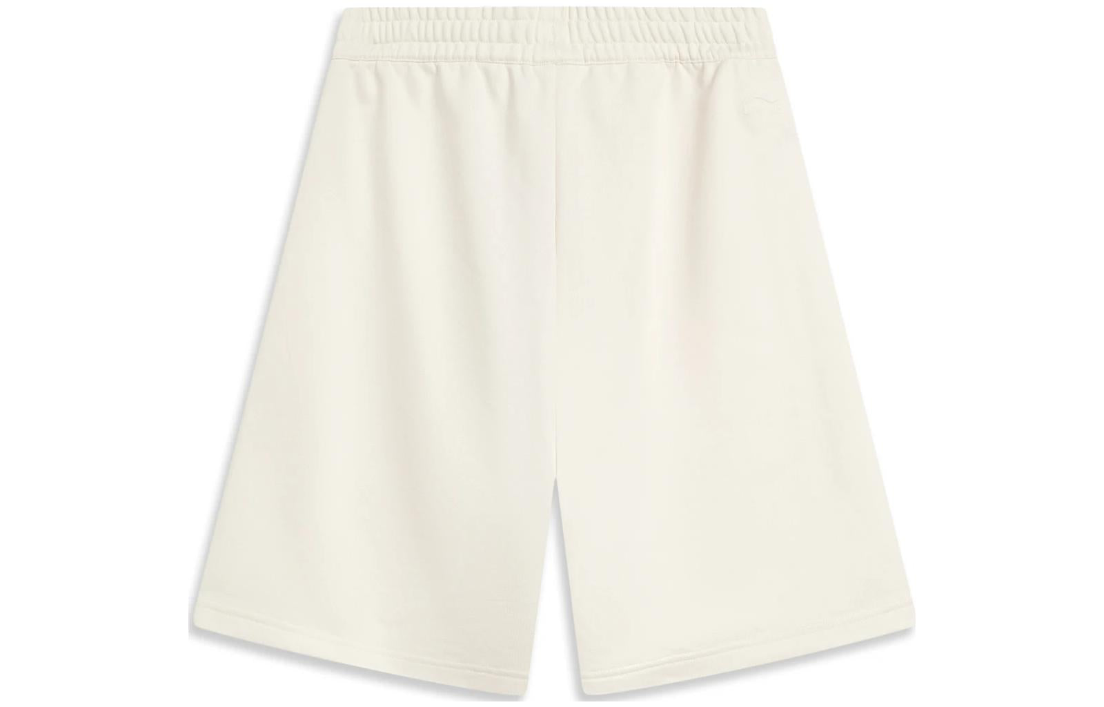 Li-Ning Chinese Culture Embroidered Logo Shorts 'Beige' AKST383-1