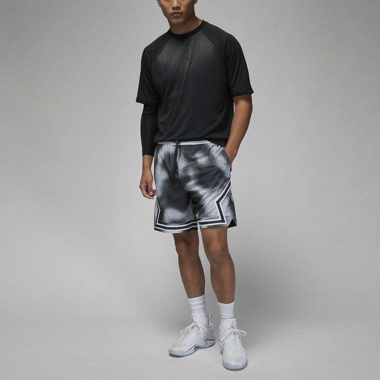 Air Jordan Dri-fit Sport Diamond Pattern Shorts 'Black Wolf Gray Wolf Gray' FB7577-070