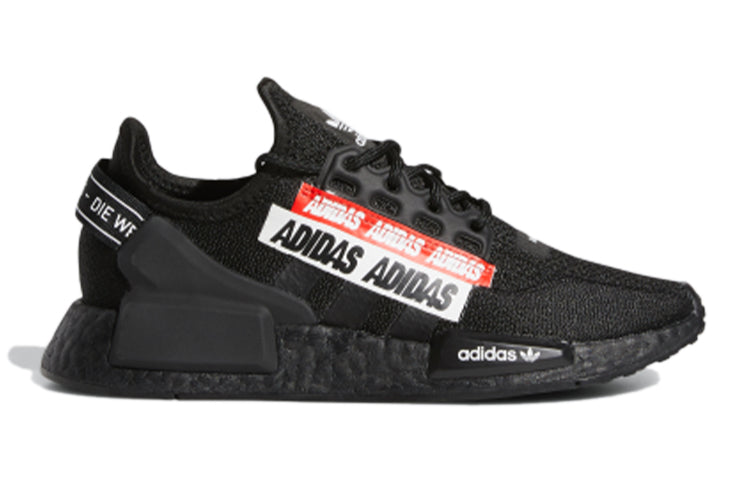 (GS) adidas NMD_R1 V2 J 'Overbranded - Core Black' H02540