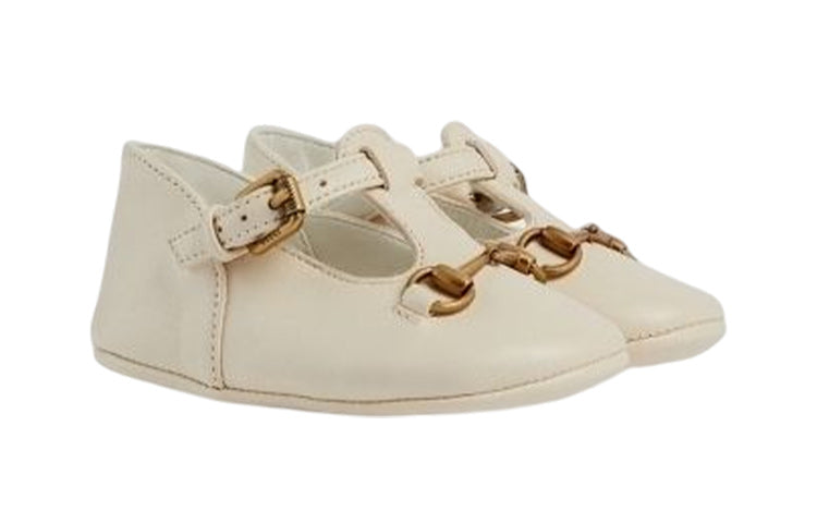 (TD) Gucci Ballet Flat With Horsebit 'Ivory Leather' 725732-1D700-9522