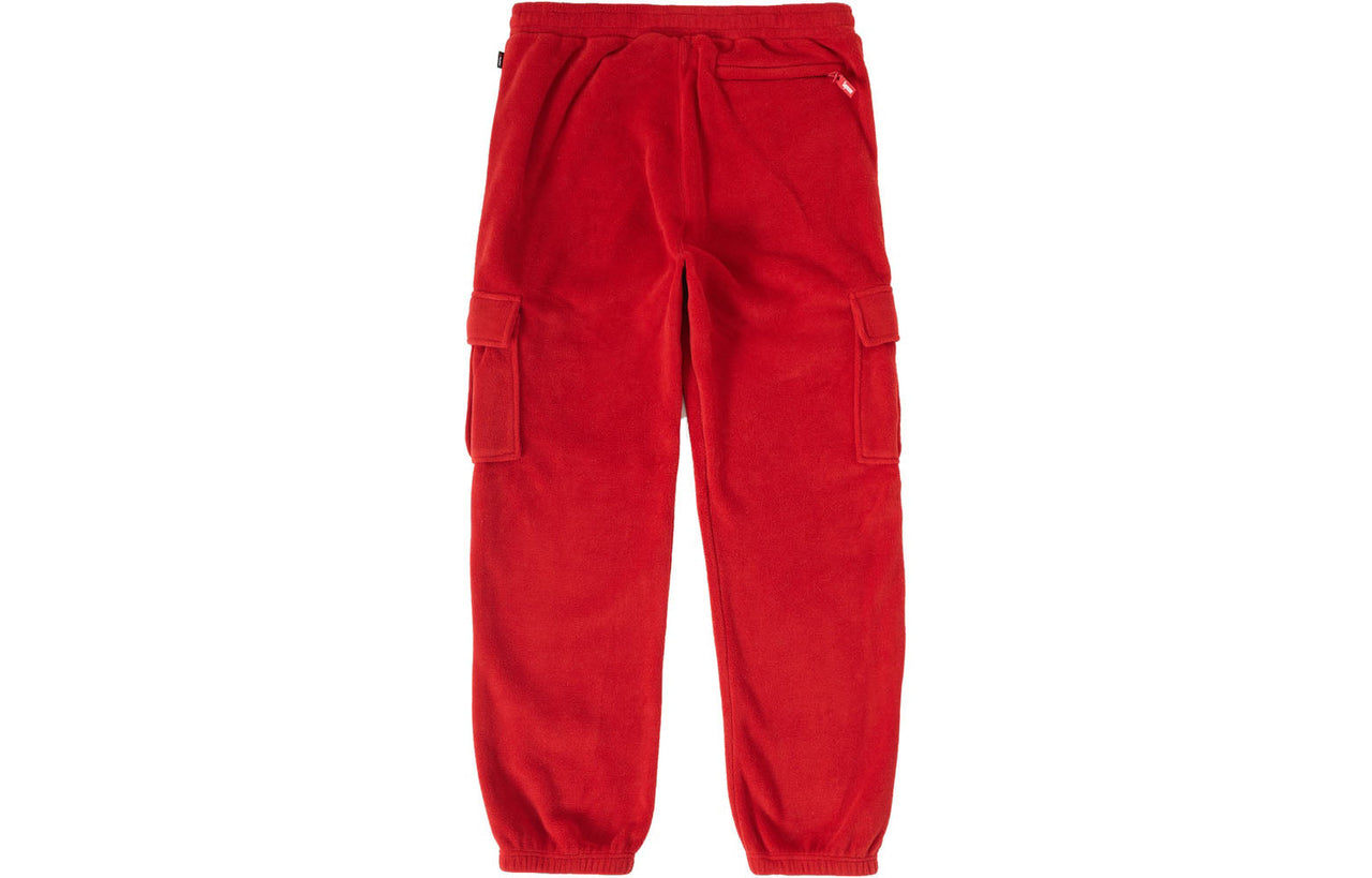 Supreme FW18 Polartec Cargo Pant Red polar fleece Long Pants SUP-FW18-1301