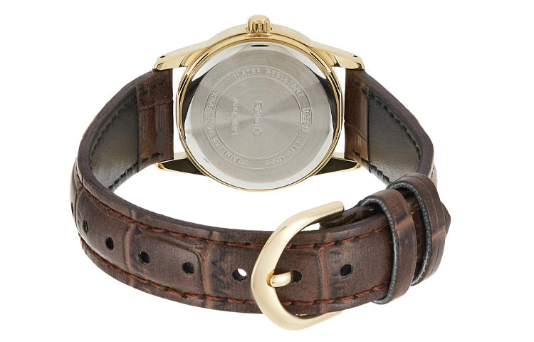 CASIO Quartz Waterproof Gold Analog LTP-V001GL-9BUDF