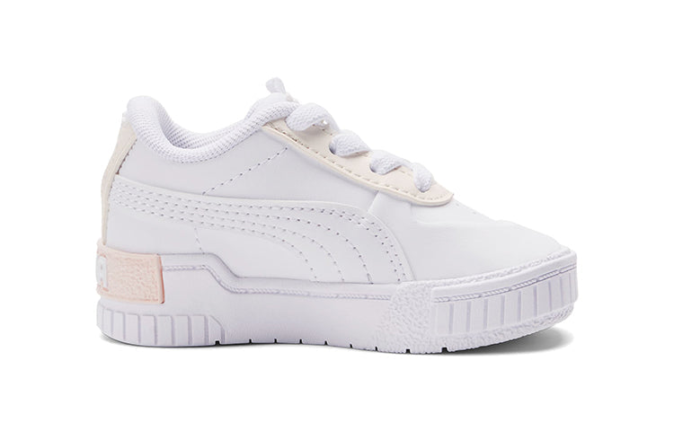 (TD) PUMA Cali Sport Casual Board Shoes White/Pink 374224-03