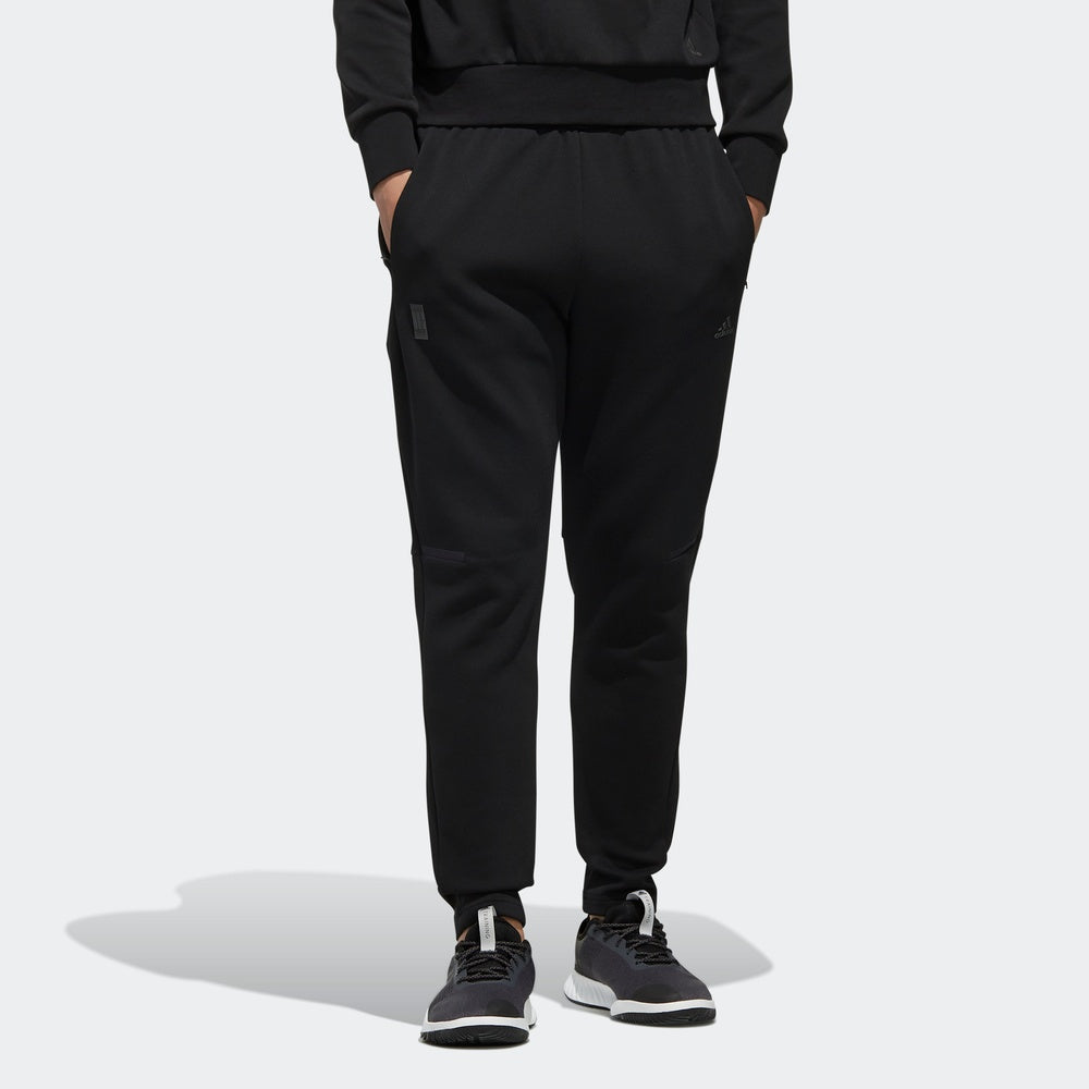 adidas Wj Pt Dk logo Cozy Casual Slim Fit Sports Pants Black FK4471