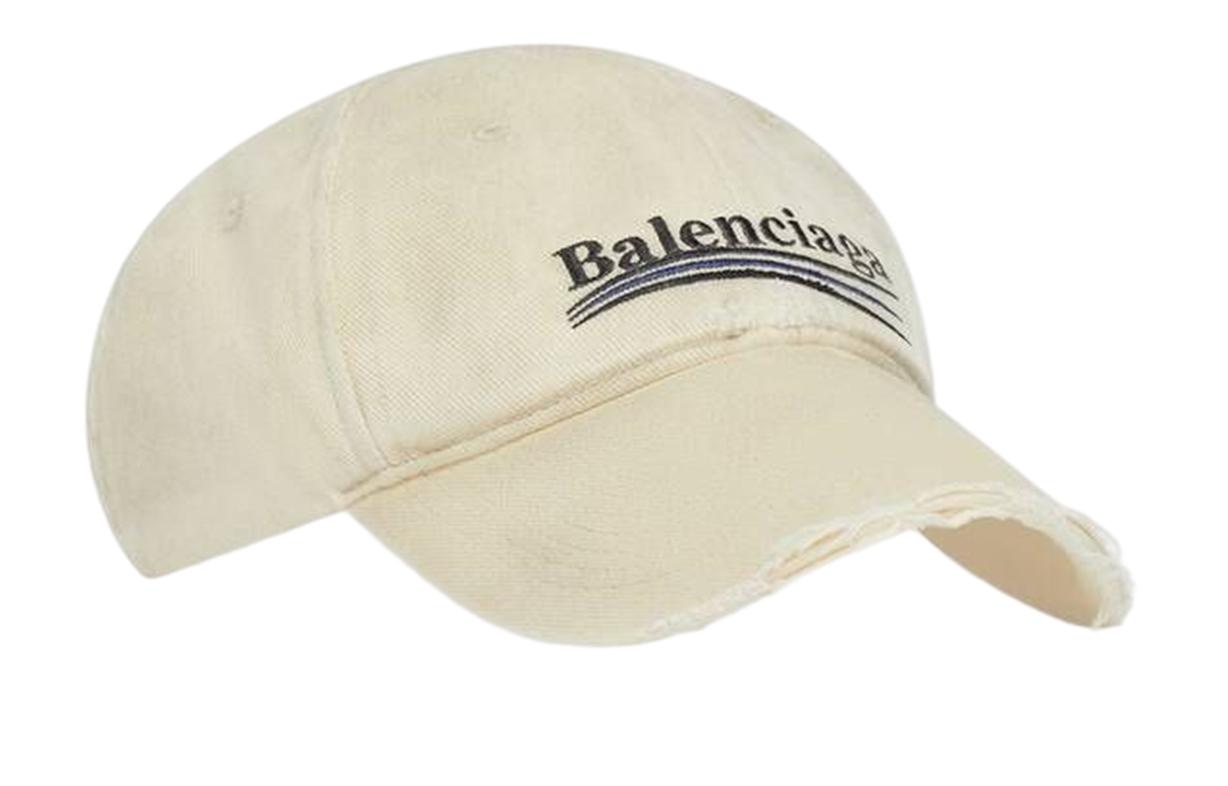 Balenciaga Political Campaign Destroyed Cap 'Beige' 673320410B29360
