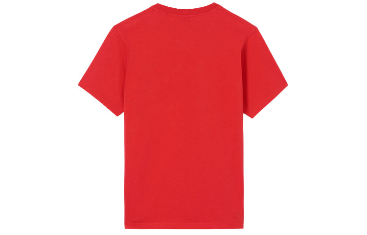 Men's KENZO Classic Eye Printing Round Neck Short Sleeve Red FA55TS0494YC-21