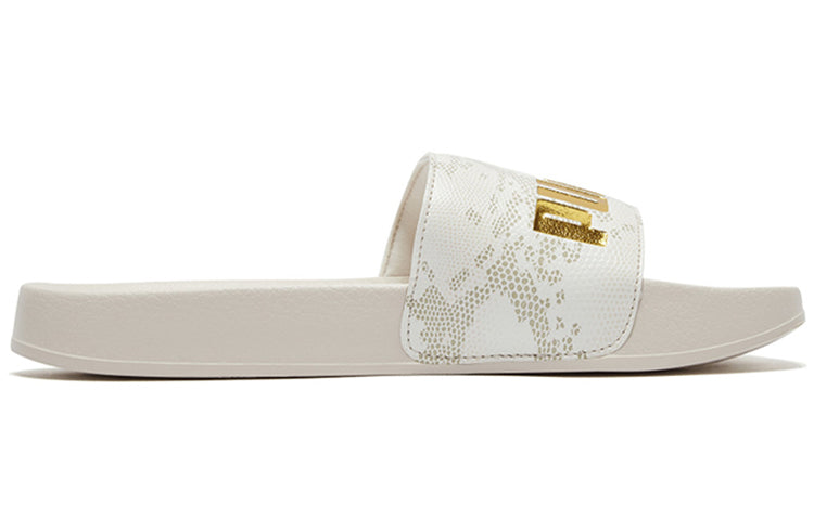 (WMNS) PUMA Leadcat Snake Lux Slide Sandal White 370693-02