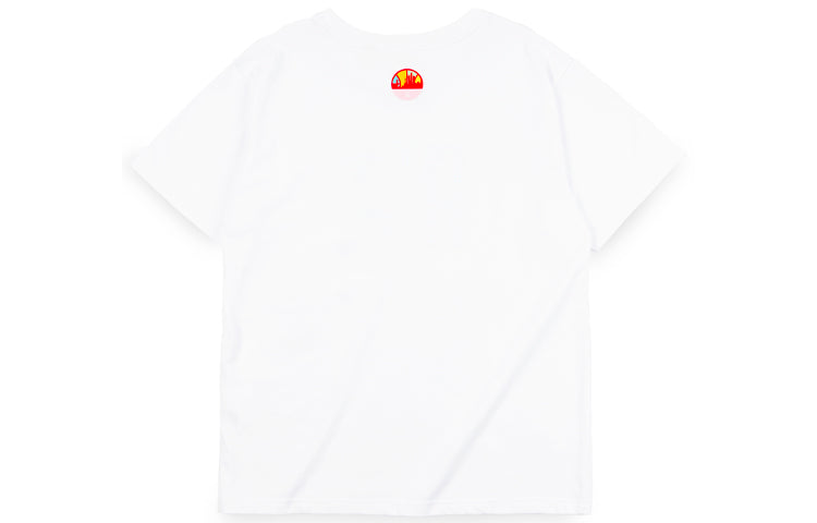 Levis x DOE Crossover Round Neck Alphabet Printing Short Sleeve White T-Shirt A0466-0001