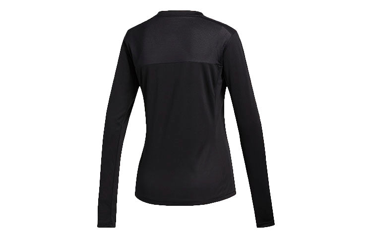 (WMNS) adidas Otr Ls Tee Running Sports Long Sleeves Black ED9311