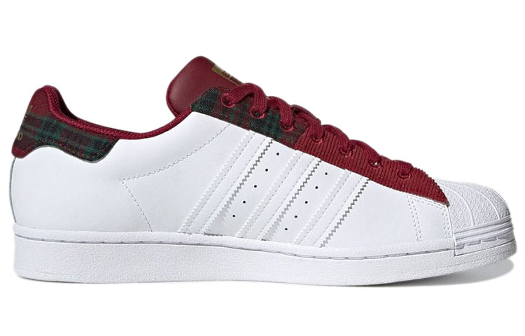 adidas Superstar 'Collegiate Burgundy Patchwork' H00211