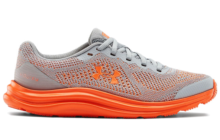 (GS) Under Armour Liquify Sports Shoes Gray/Orange 3022875-101