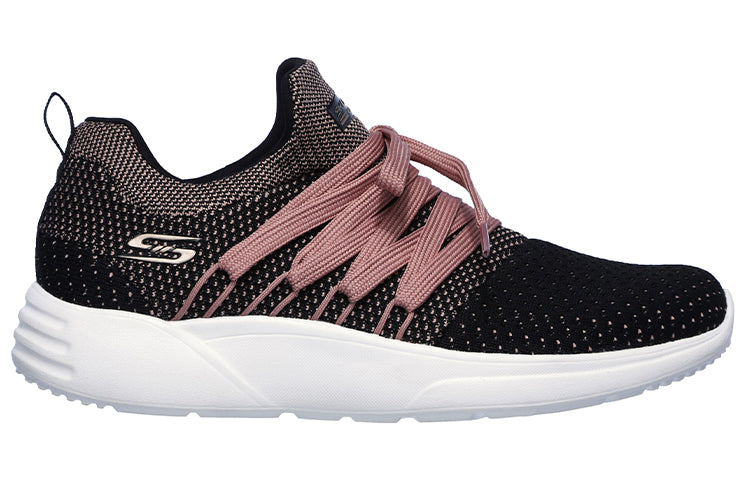 (WMNS) Skechers Bob's Sport Sparrow Low-Top Black/Pink 32709-BKPK