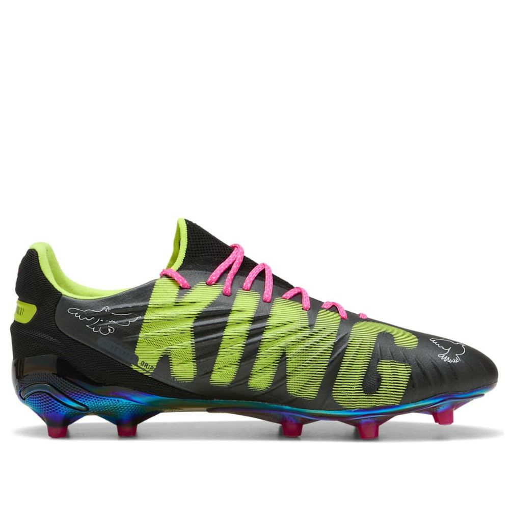 PUMA King Ultimate FG/AG 'KidSuper Black Electric Lime' 108437-01