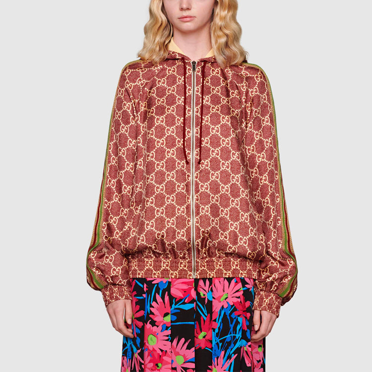 (WMNS) Gucci GG Supreme Print Silk Jacket 'Sweet Berries Rose' 631880-XJCL5-5281