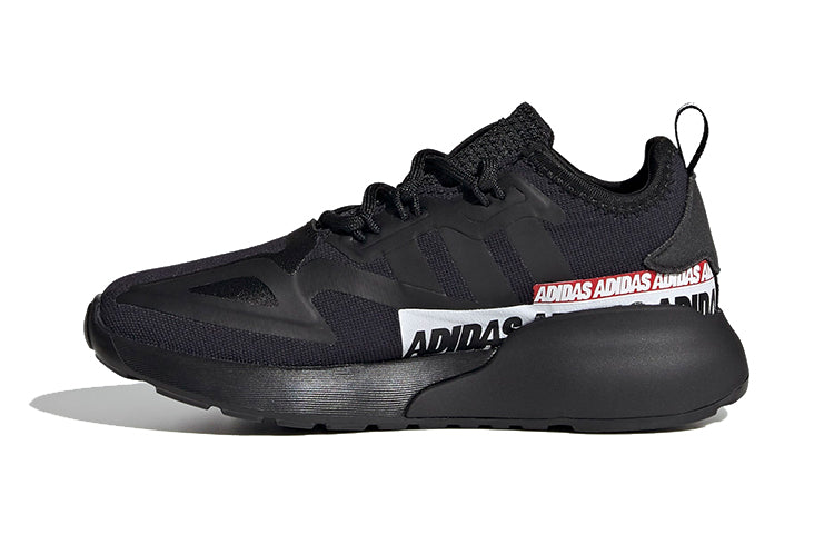 (GS) adidas ZX 2K J 'Wordmark Heel Stripe - Black' FX5226