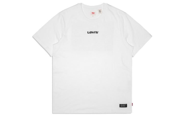 Men's Levis Logo Round Neck Short Sleeve White 16695-0002