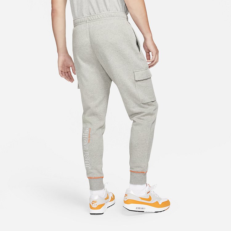 Nike Sportswear Just Do It Fleece Cargo Pants 'Dark Heather Grey' DD6267-063
