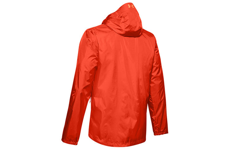 Men's Under Armour Forefront Rain Training Sports Jacket Red 1321439-856