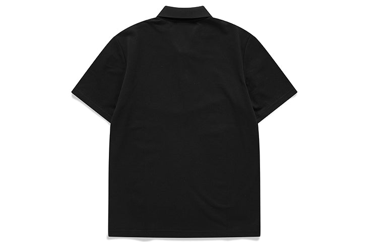 Men's FILA FUSION Casual Sports Breathable Short Sleeve Polo Shirt Black T11M123101B-BK