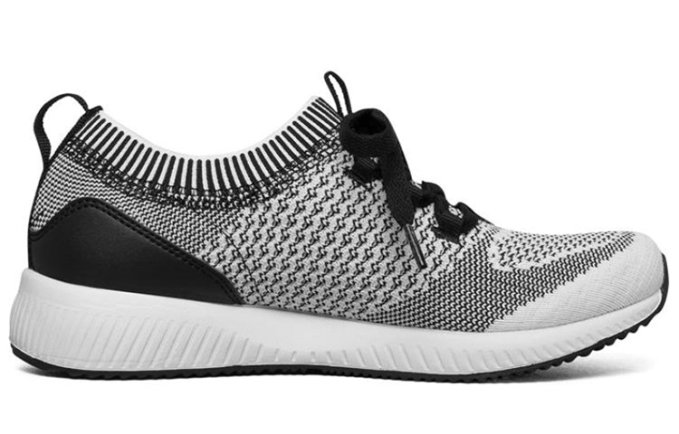 (WMNS) Skechers Bobs Squad Running Shoes Grey/White/Black 32512-WBK
