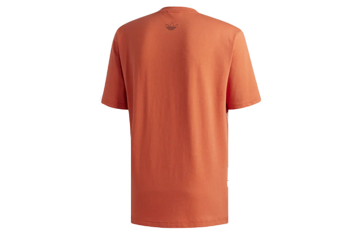 adidas originals Large Logo Graffiti Sports Short Sleeve Orange DV3286