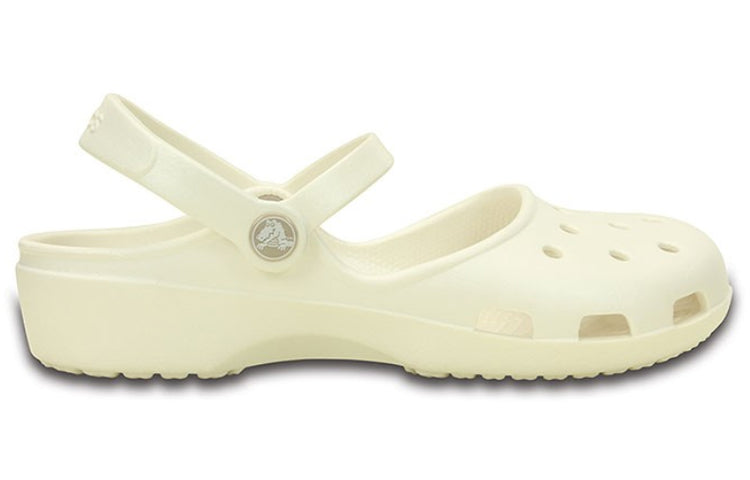 (WMNS) Crocs Classic Clog Beach White Sandals 202494-159