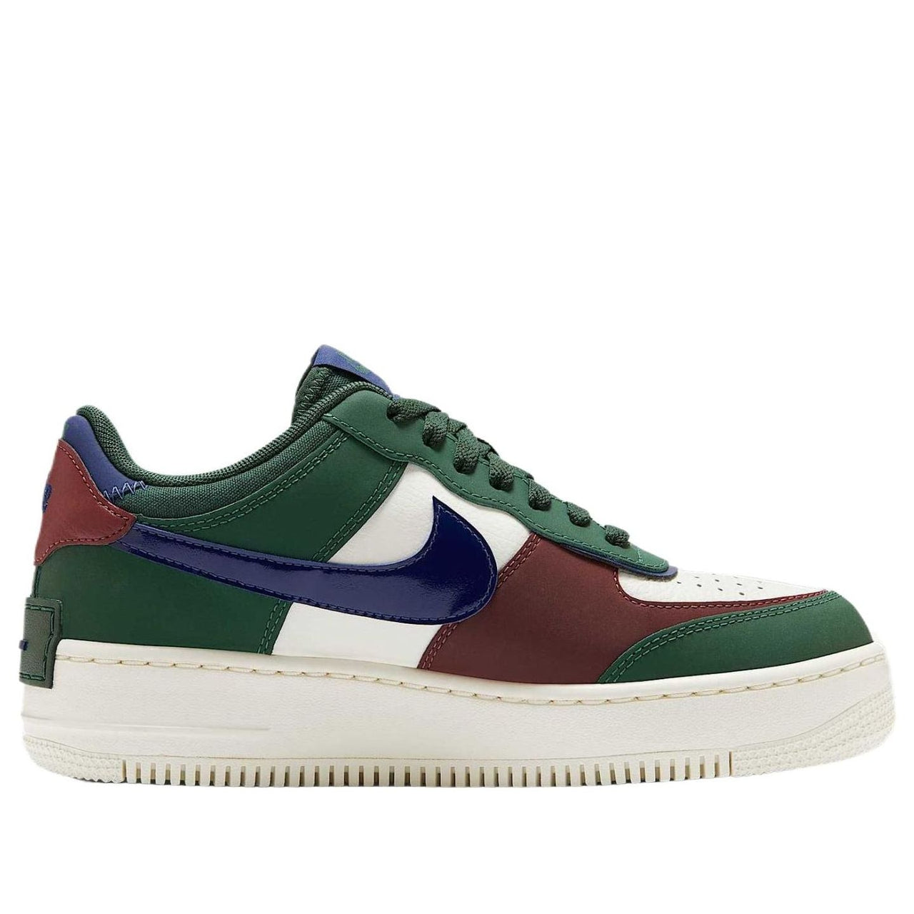 (WMNS) Nike Air Force 1 Shadow 'Fir Dark Team Red Sail' DZ1847-300