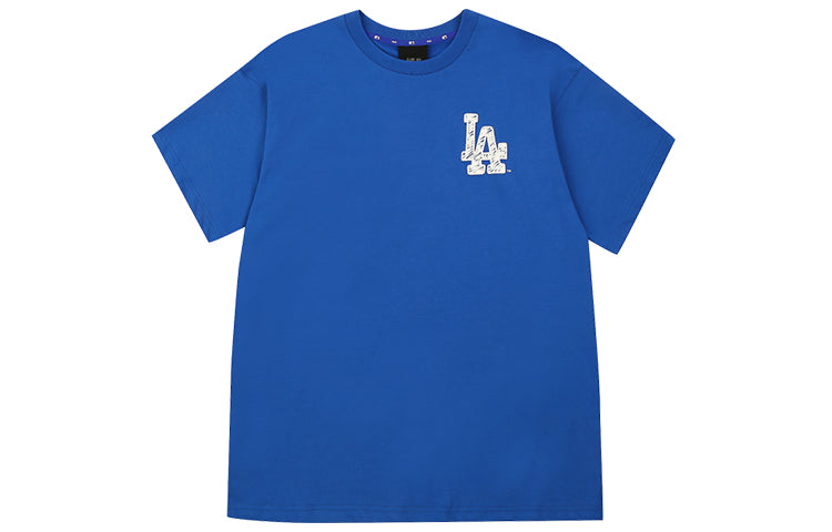 MLB Loose Graffiti Sports Short Sleeve Unisex Blue 31TS15031-07U