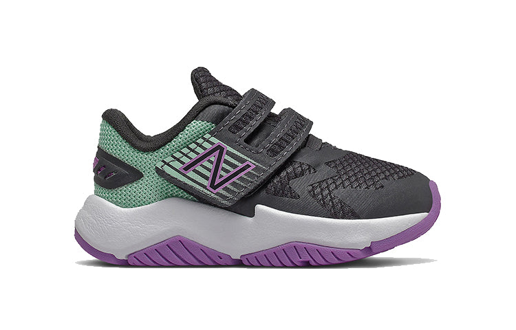 New Balance Hook / Loop Rave Run Black Purple Toddler ITRAVLP1