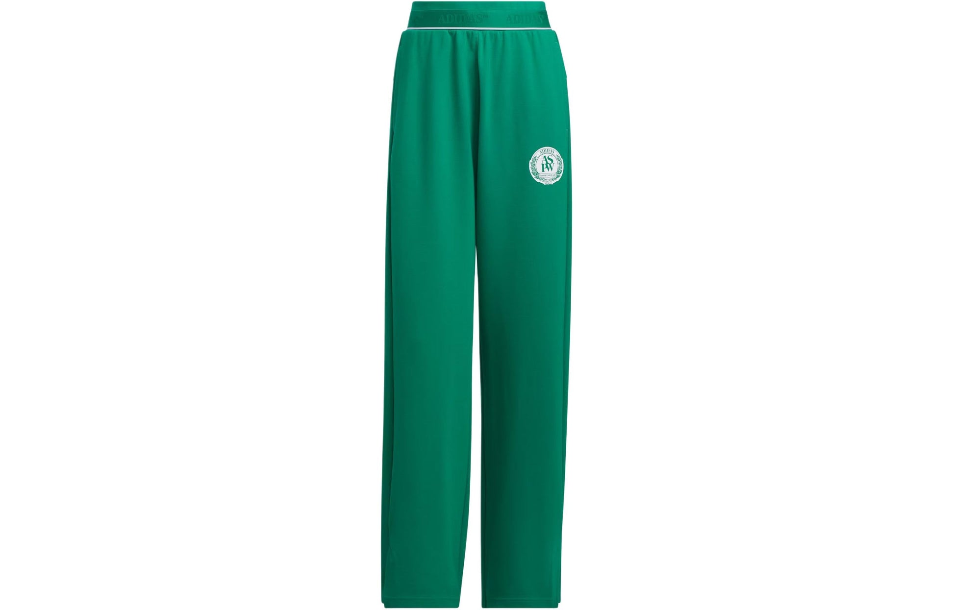 (WMNS) adidas Verbiage Doubleknit Pants Asia Sizing 'Green' JE3614
