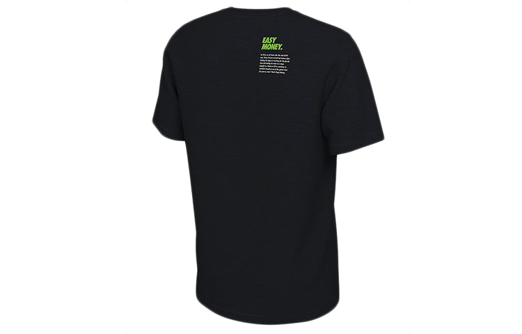 Nike Casual Sports Breathable Durant Pattern Short Sleeve Black DH3710-010