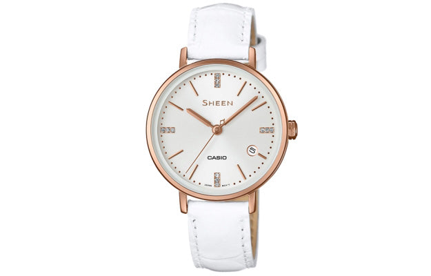 CASIO Female Japan / South Korea Fashion White SHE-4048PGL-7A
