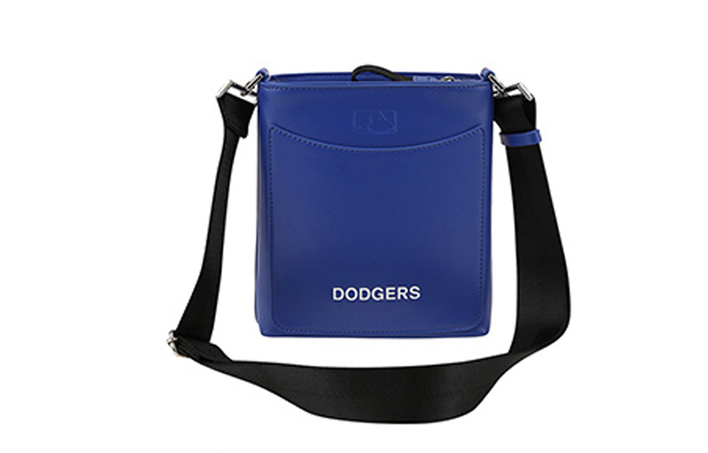 MLB LA Los Angeles Dodgers Large LOGO Printing Messenger Bag Blue 32BGP2911-07U