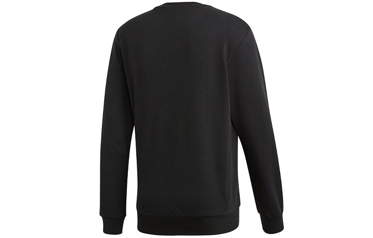 adidas Id Box Gr Sweat Logo Printing Sports Round Neck Pullover Knit Black DV3062