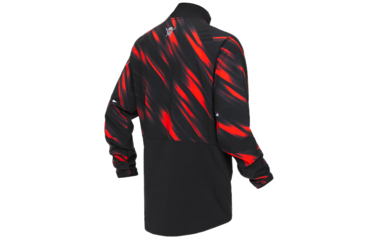 New Balance Silent Hunter Impact Training Jacket Asia Sizing 'Black Red' MJ03206-BK
