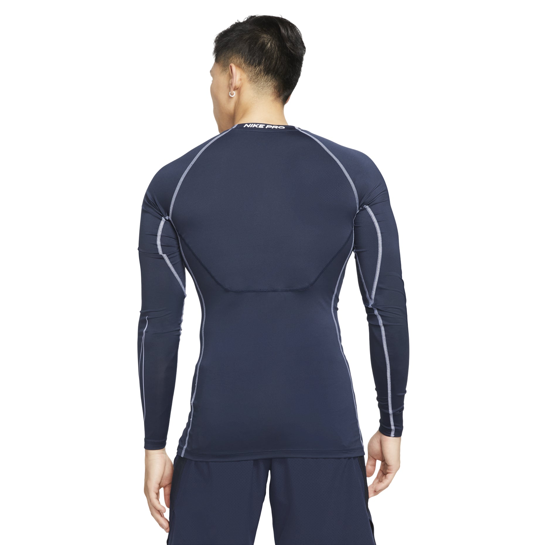 Nike Pro Dri-fit Athleisure Casual Sports Round Neck Long Sleeves Purple DD1991-451