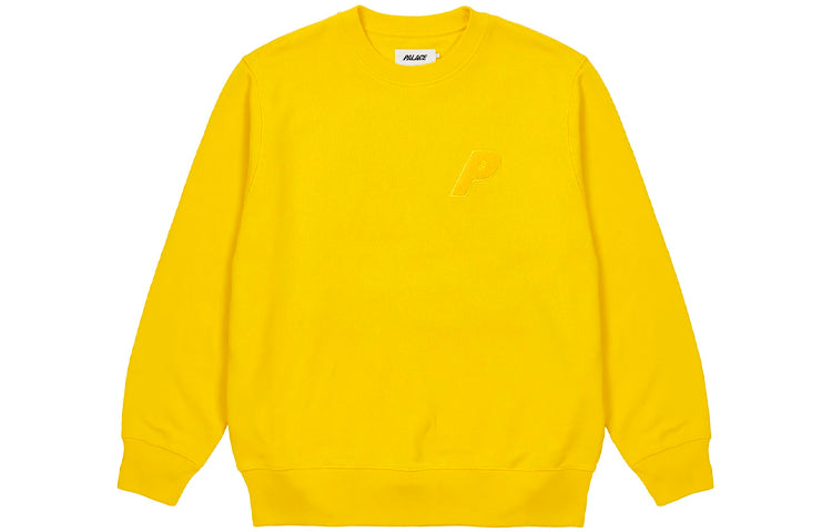 PALACE Unisex Logo Round-neck Sweatshirt Yellow P20CS009
