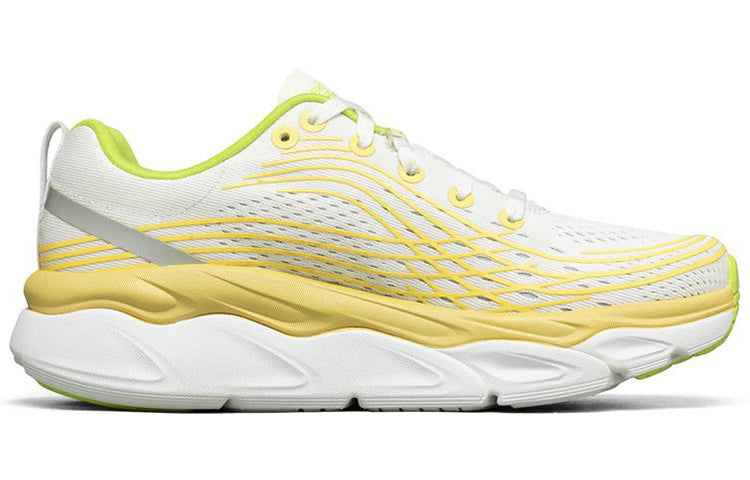 (WMNS) Skechers Max Cushioning Ultimate Low-Top White/Yellow 17691-WMLT