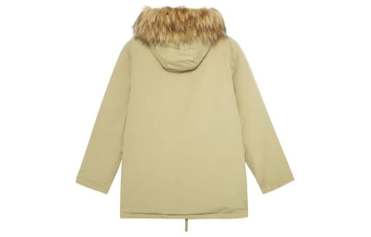 New Balance Fur Collar Warm Windproof Jacket Asia Sizing 'Beige' AMJ23371-KH
