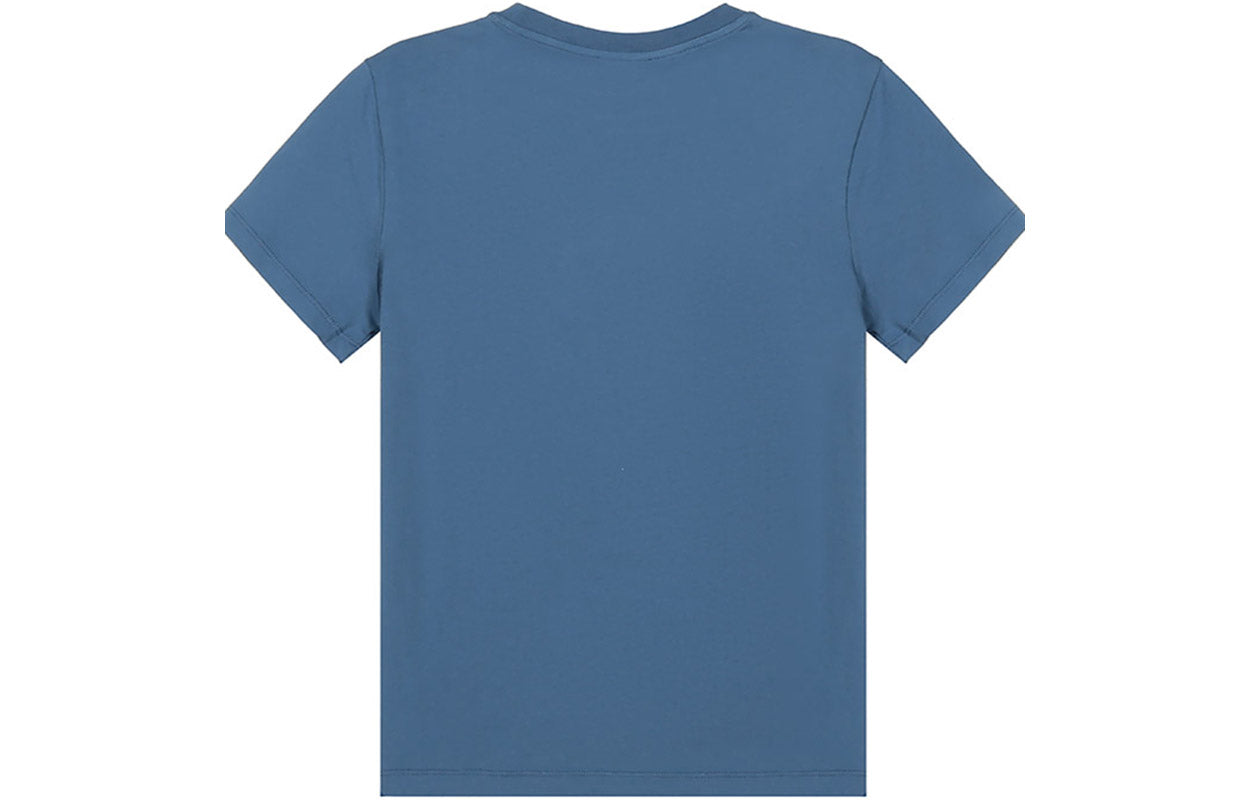 KENZO Tiger Head Printing Pattern Round Neck Short Sleeve Blue FA62TS8464YB-67