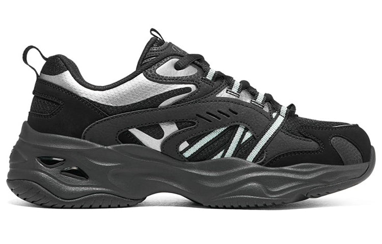 (WMNS) Skechers DLITES 4.0 'Black Silver' 896080-BBK