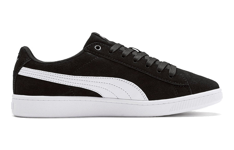 (GS) PUMA Vikky V2 Suede Casual Board Shoes Black/White 370510-01