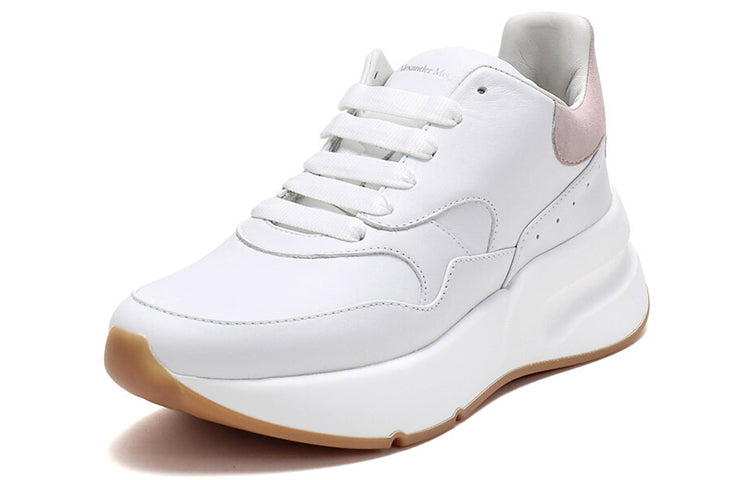 (WMNS) Alexander McQueen Oversized Runner Sneakers 'White Pink' 586409WHRUB9182