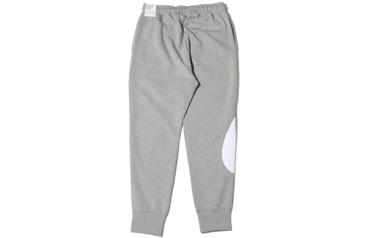 Men's Nike Large Logo Printing Drawstring Knit Bundle Feet Sports Pants/Trousers/Joggers Gray DH1024-063