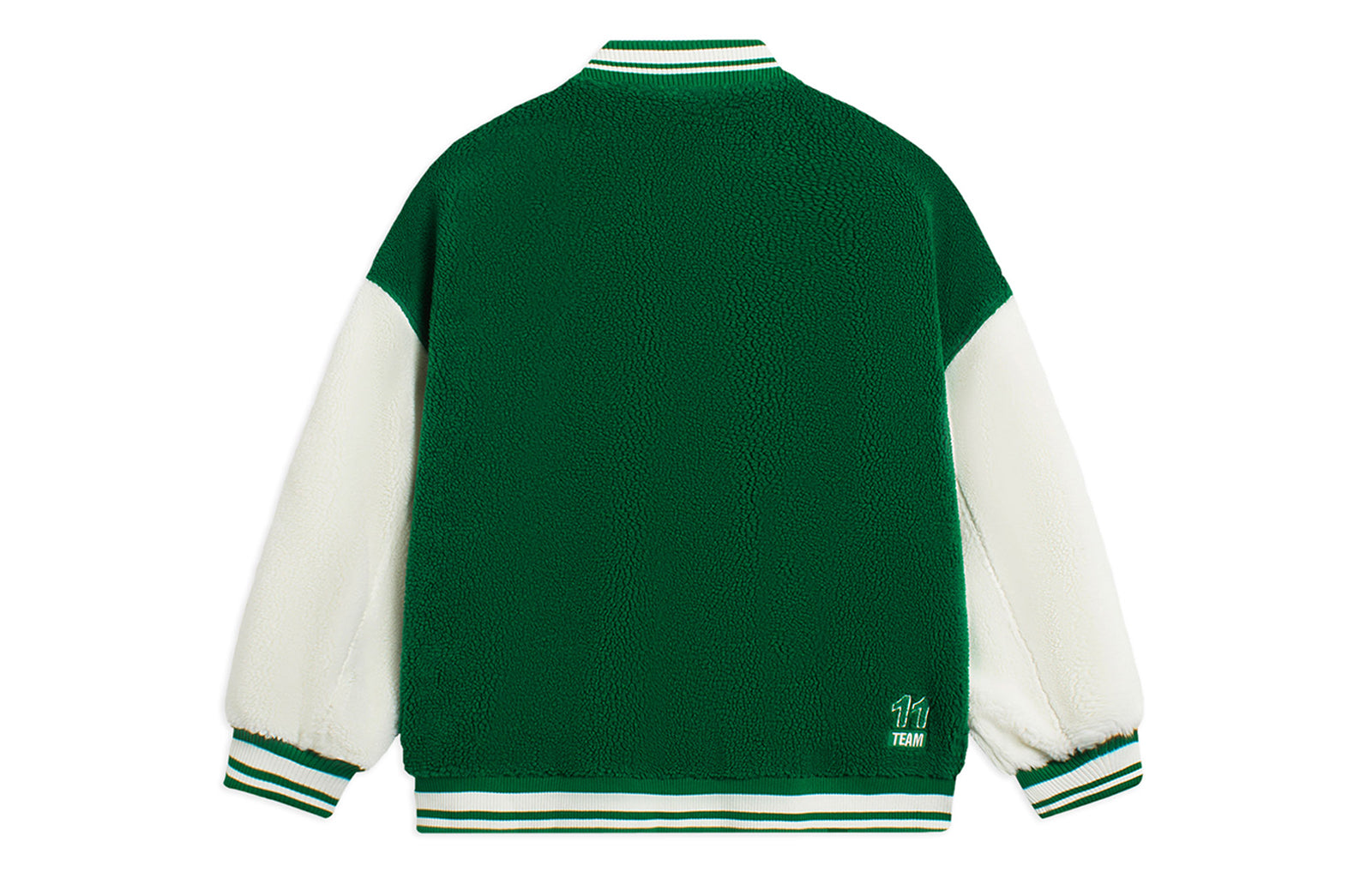 Li-Ning Logo Polar Fleece Baseball Jacket 'Green Beige' AFDSD31-4