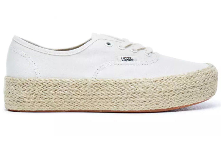 Vans Authentic Platform Espadrille 'Marshmallow' VN0A3NAQFS8