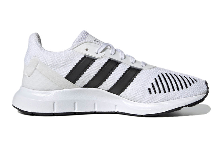 (GS) adidas originals Swift Run J 'White Black' FW1706