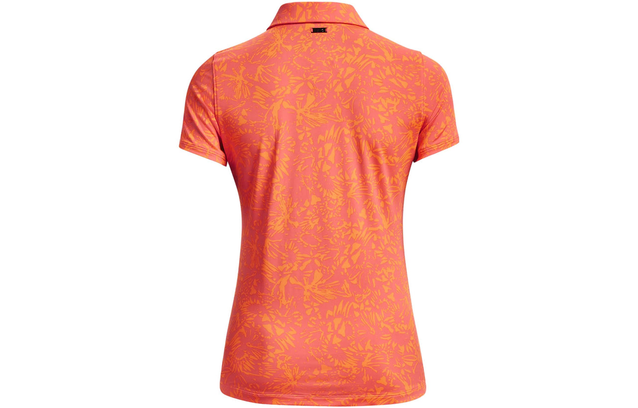 (WMNS) Under Armour Playoff Printed Polo Shirt 'Orange' 1377337-683