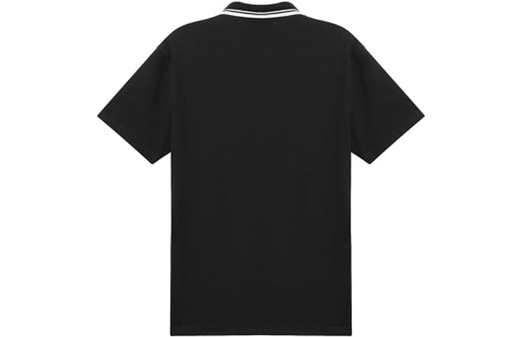 New Balance Classic Short Sleeve Polo Shirts Asia Sizing 'Black White' AMT01983-BK