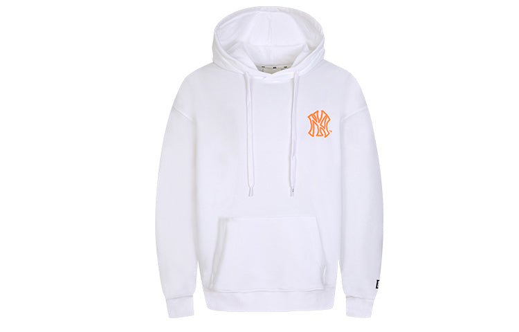 MLB PLAY Series hooded Loose Graffiti Printing Long Sleeves Unisex White 31HD07011-50W